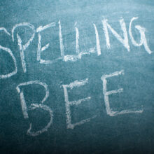 Spelling Bee written on chalkboard