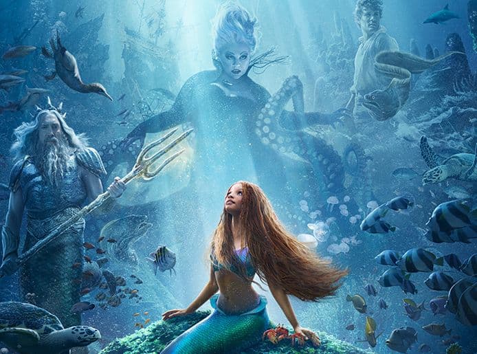 The Little Mermaid (2023) poster, cropped