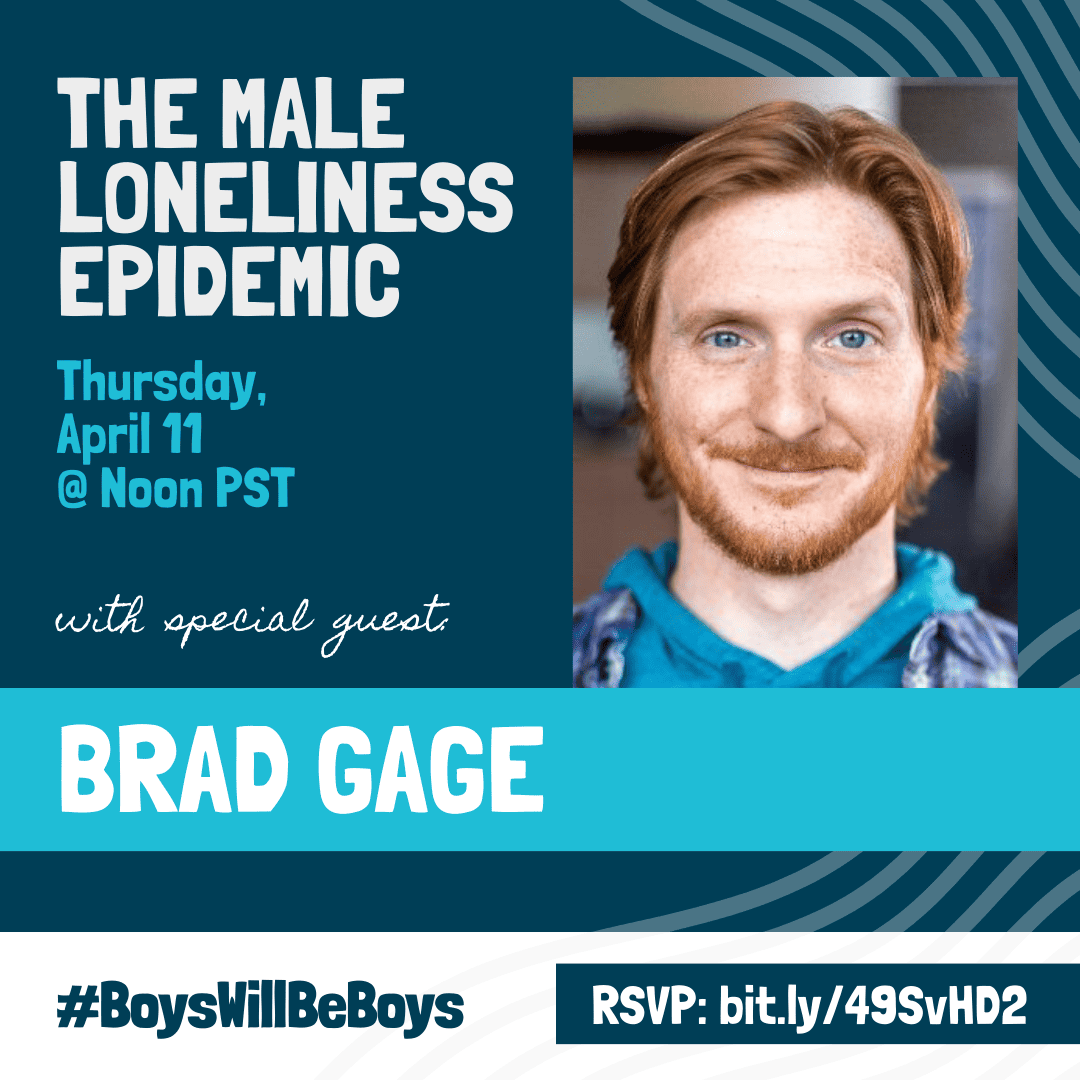 The Male Loneliness Epidemic with Brad Gage event flier