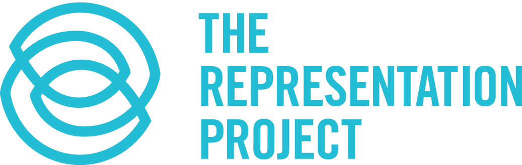 A turquoise geometric logo resembling overlapping circles is on the left, with bold turquoise text reading 